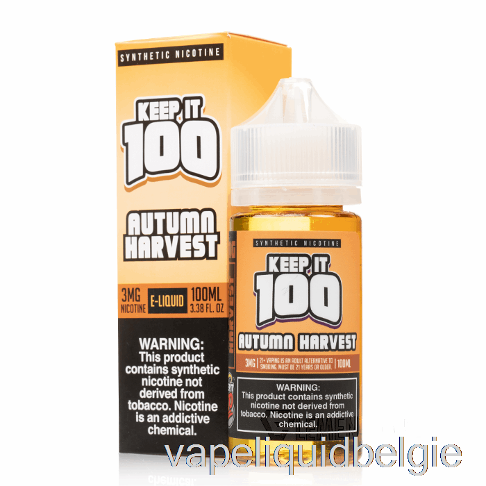 Vape Vloeibare Herfstoogst - Bewaar Het 100 E-vloeistof - 100 Ml 0 Mg